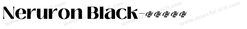 Neruron Black字体转换